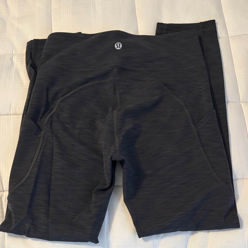 lululemon athletica Invigorate pocket Charcoal Leggings